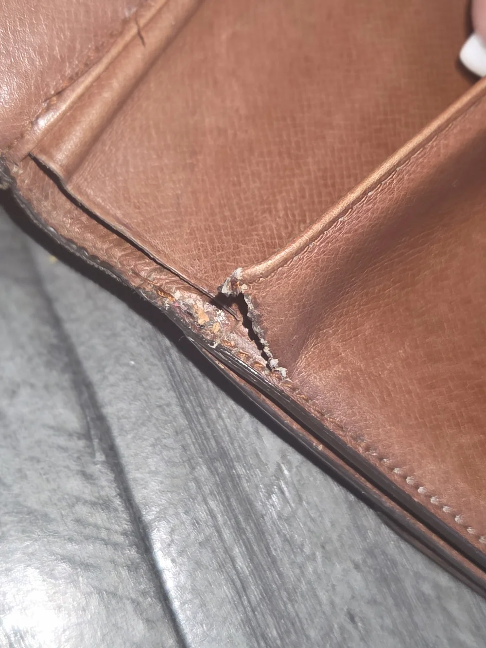 Louis Vuitton Brown Monogram Folded Wallet - Picture 7 of 9